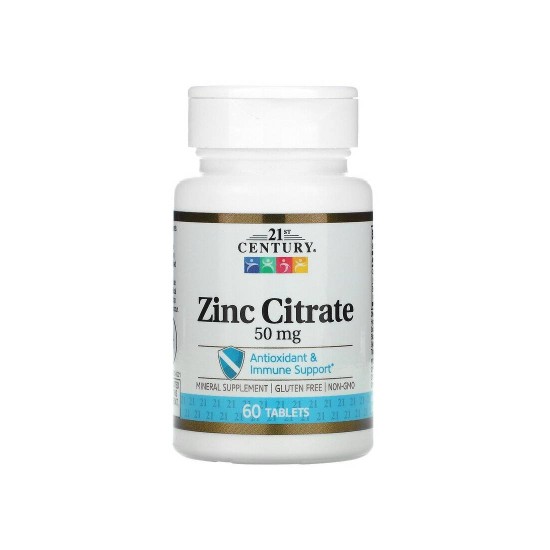 Zinc Citrate 50 мг 60 таб 21st Century