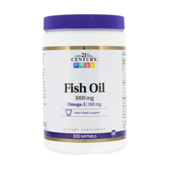 Fish Oil Omega 3 1000 мг 300 кап 21st Century