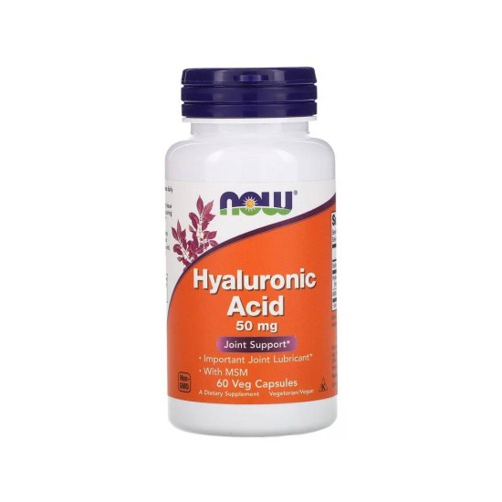 Hyaluronic Acid 50 мг 60 кап Now Foods