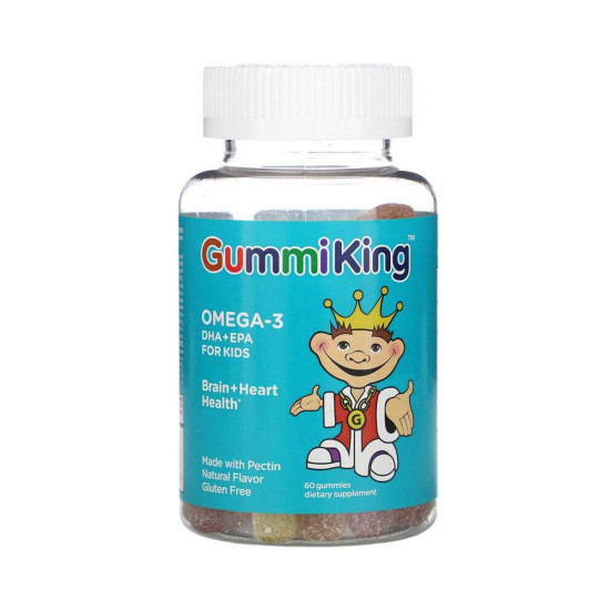Omega 3 ДГК + ЭПК for Kids 60 мармеладок Gummi King Omega 3 DHA + EPA for Kids 60 мармеладок Gummi King