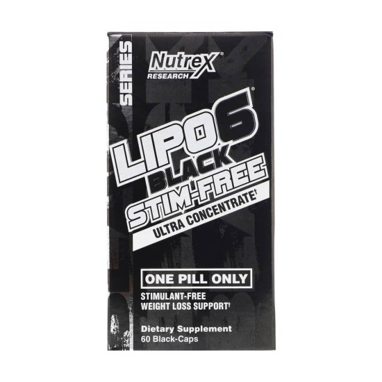 LIPO-6 Black Stim-Free Ultra Concentrate 60 кап Nutrex