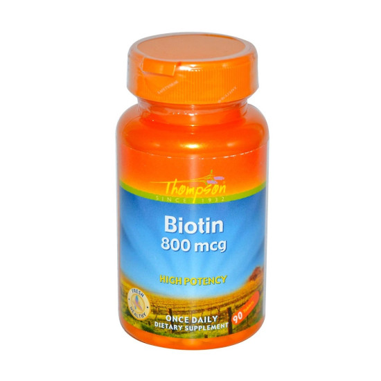 Биотин 800 мкг 90 таб Thompson Biotin 800 мкг 90 таб Thompson